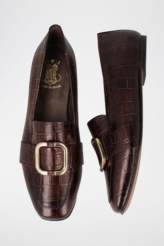 Mocassins en cuir - Marron