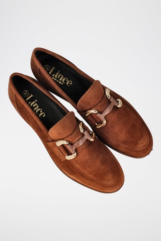 Mocassins en nubuck Cheloà - Marron