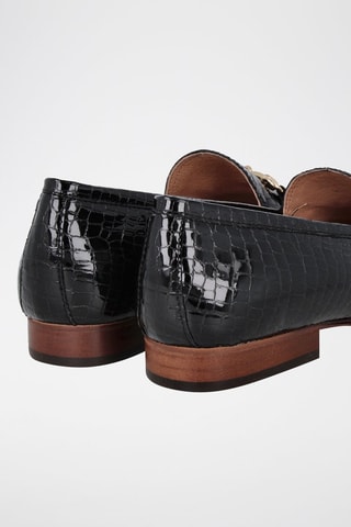 Mocassins en cuir verni Misir - Noir