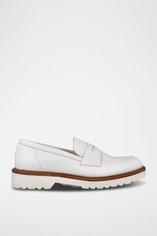 Mocassins en cuir - Blanc
