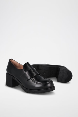 Mocassins à talons - Noir