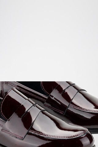 Mocassins en cuir verni Kayak - Bordeaux