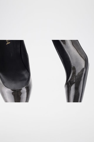 Escarpins en cuir verni Teresa - Gris