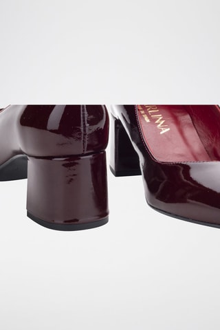 Escarpins en cuir verni Teresa - Bleu