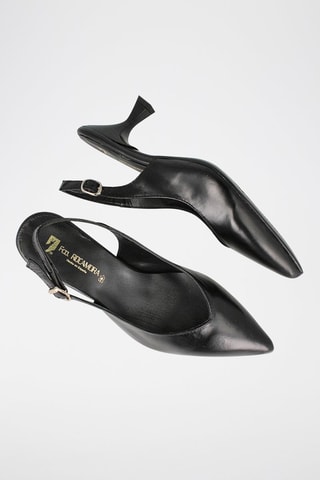 Escarpins en cuir Jimena - Noir