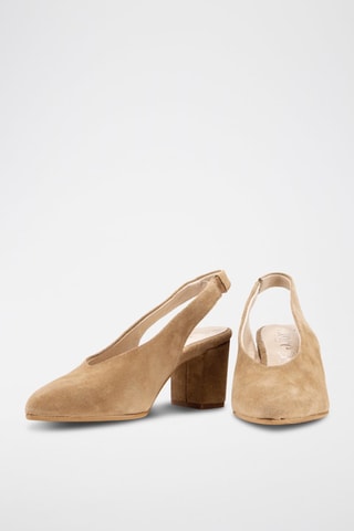 Escarpins en nubuck Clarisa - Camel