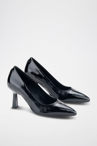 Escarpins en cuir verni Napalak - Noir