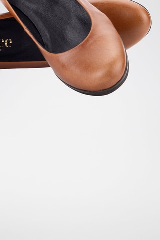 Escarpins en cuir Bacardi - Camel