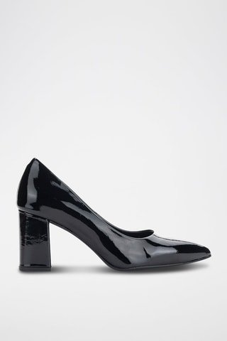 Escarpins en cuir verni Kayak - Noir