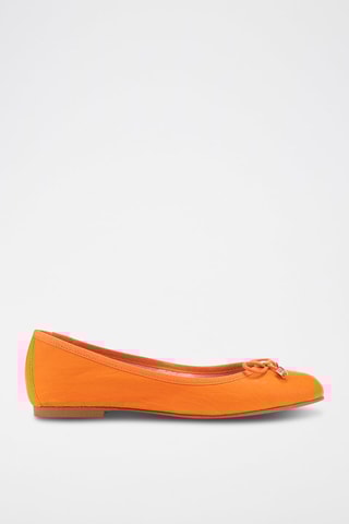 Ballerines en cuir - Orange