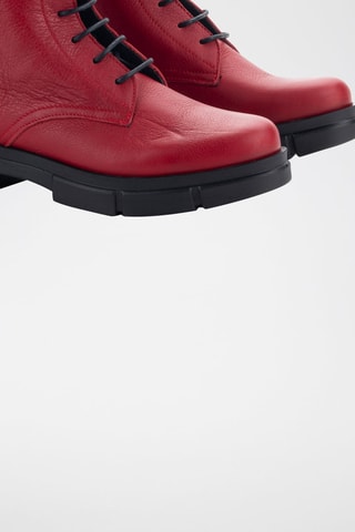 Bottines en cuir Sierra - Rouge