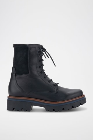 Bottines en cuir - Noir