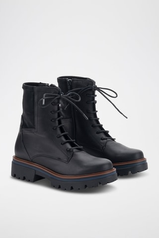 Bottines en cuir - Noir