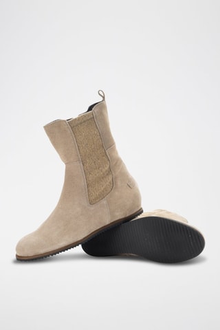 Bottines Chelsea en nubuck Chelo - Beige