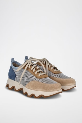 Baskets plateformes en nubuck Ola - Beige