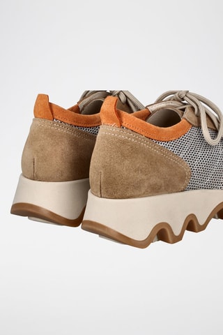 Baskets plateformes en nubuck Ola - Orange