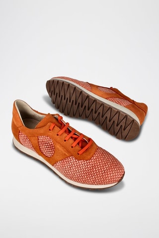 Baskets en nubuck Ventura - Orange