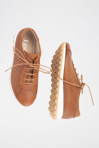 Sneakers en cuir - Camel
