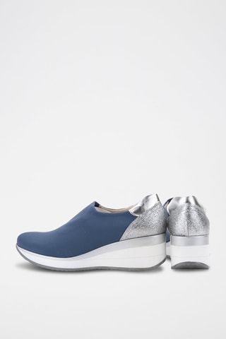 Baskets en cuir - Bleu