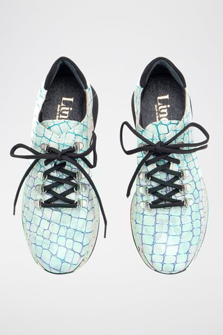 Sneakers en cuir Bora - Turquoise