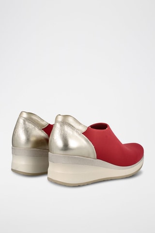 Baskets en cuir - Rouge