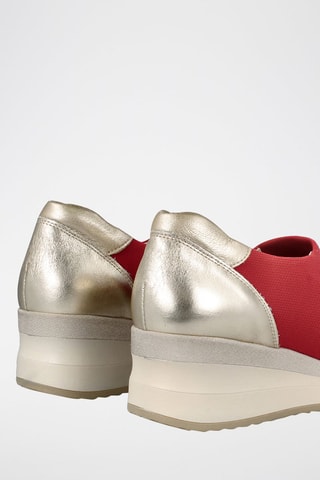 Baskets en cuir - Rouge