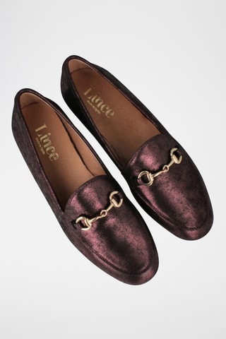 Mocassins en cuir - Bordeaux