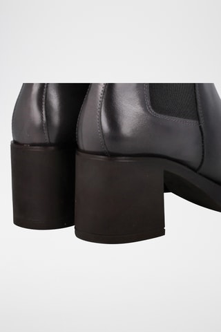 Bottines en cuir - Gris foncé