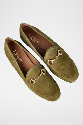 Mocassins en nubuck - Bleu marine