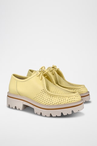 Derbys en cuir - Jaune
