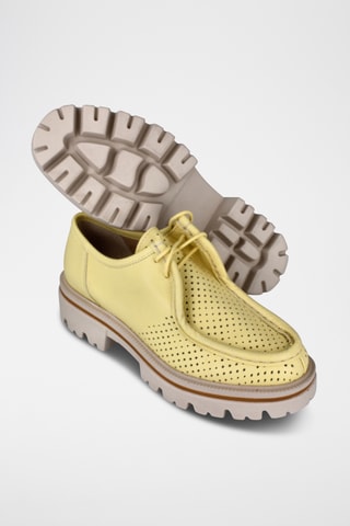 Derbys en cuir - Jaune