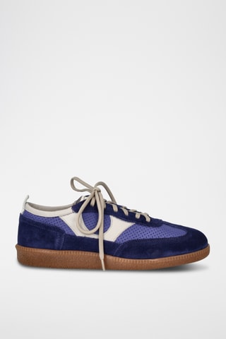 Baskets en cuir - Bleu foncé