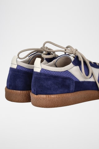 Baskets en cuir - Bleu foncé