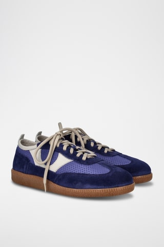 Baskets en cuir - Bleu foncé