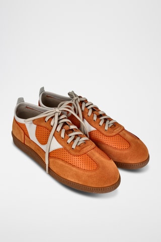Baskets en cuir - Orange