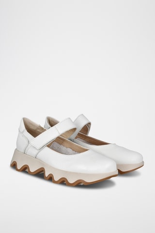 Babies en cuir - Blanc