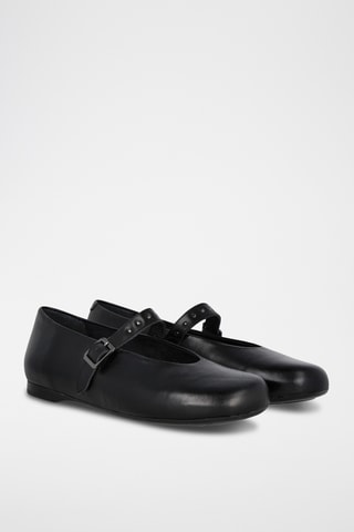 Babies en cuir - Noir