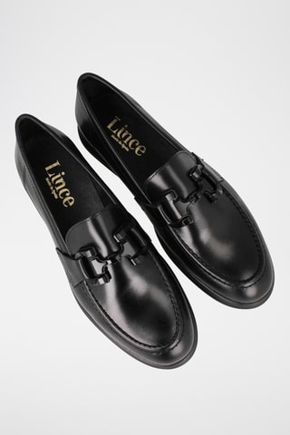Mocassins en cuir - Noir