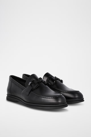 Mocassins en cuir - Noir