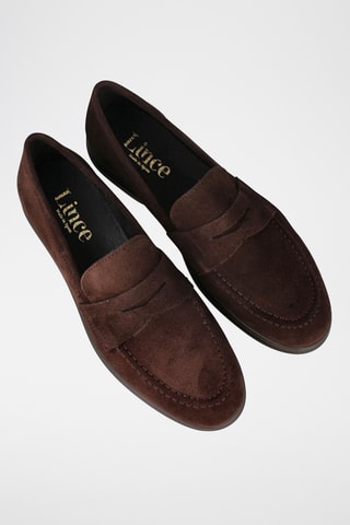 Mocassins en nubuck - Marron foncé