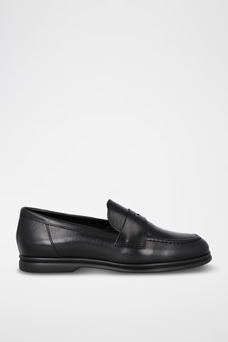 Mocassins en cuir - Noir