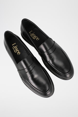 Mocassins en cuir - Noir
