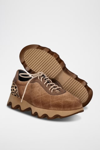 Baskets en cuir - Marron