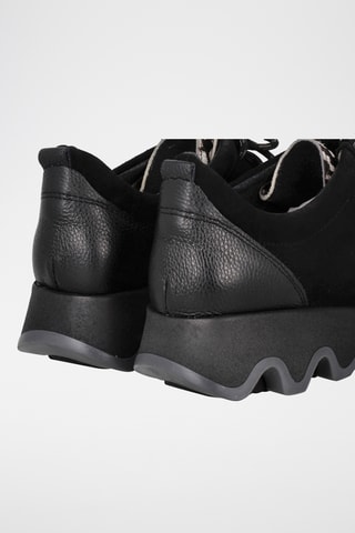 Mocassins en nubuck - Noir et blanc