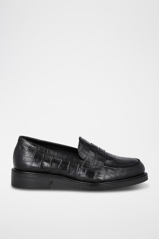 Mocassins en cuir - Noir