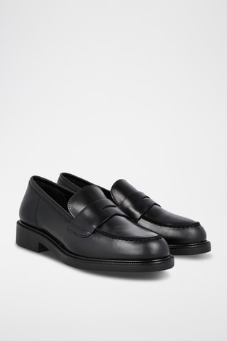 Mocassins en cuir - Noir