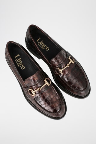 Mocassins en cuir - Marron foncé