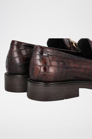 Mocassins en cuir - Marron foncé