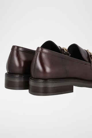 Mocassins en cuir - Marron foncé