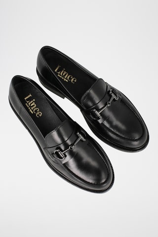 Mocassins en cuir - Noir